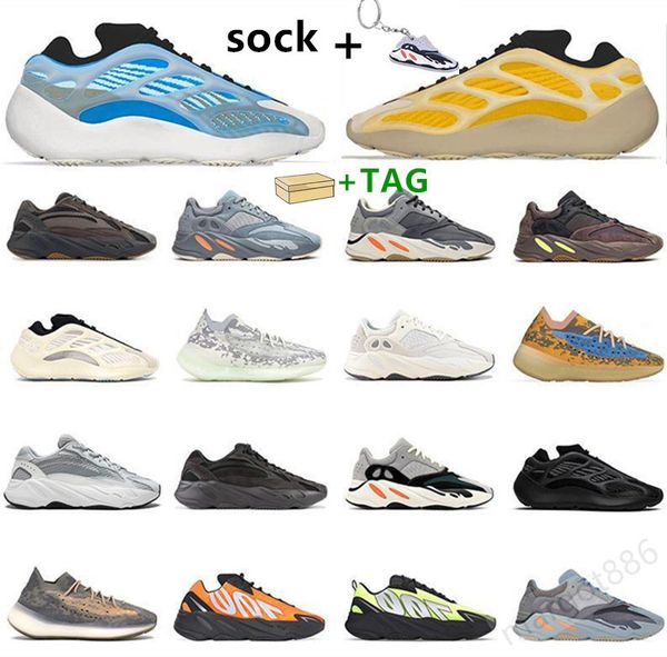 

kanye runner 700 v2 run shoes mens womens trainers carbon blue oat static azael v3 alien vanta inertia sneakers size 36-45