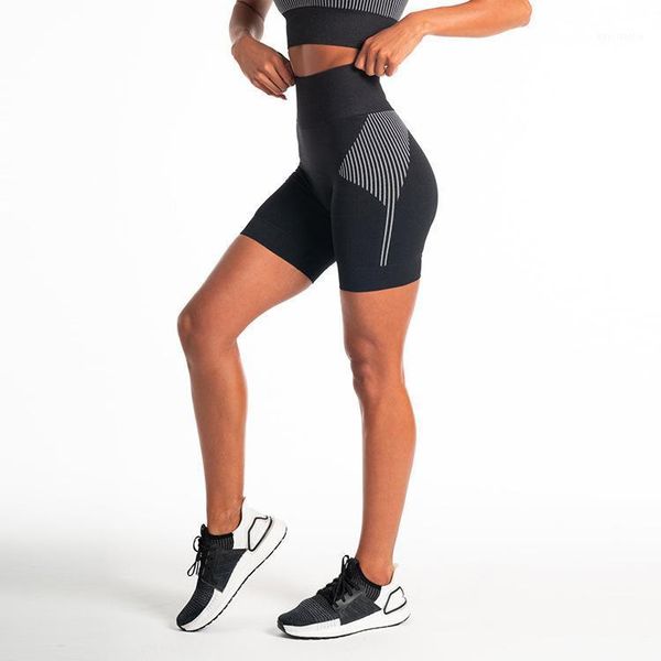 

yoga outfits women high waist shorts stretchy slim sport running short pants gym tight fitness workout sportswear1, White;red