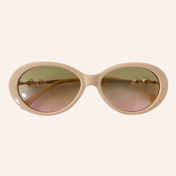 

oval marca feminino 2020 prolas luxo pernas moda culos de sol para mulher uv400 oculos 007c, White;black