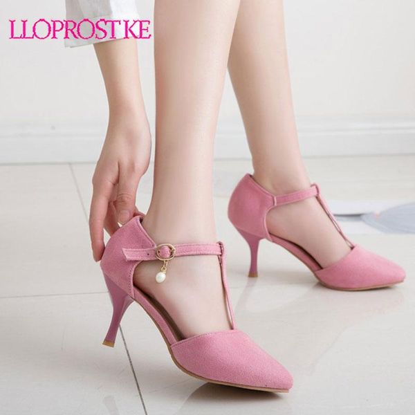 

lloprost ke 2021 wholesale big size 31-48 women pumps flock summer shoes elegant thin high heels shoes dress office, Black