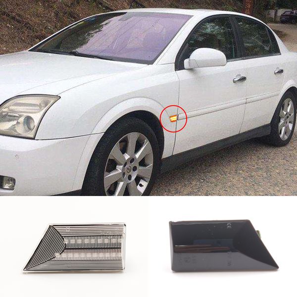 2pcs LED Auto Light per Opel Signum Vectra C 2003-2008 Running Signal Lampada Dynamic Laterale Segnalezione laterale Blinker Illuminazione fluente