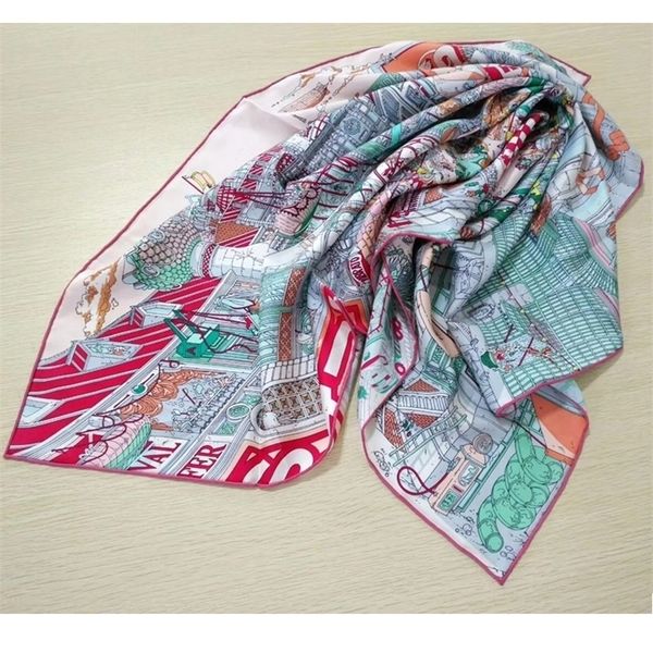 

women fashion head scarves 100% real silk scarf shawl 201218, Blue;gray