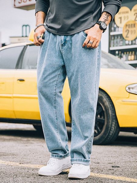 

men slant pocket jeans v5mw#, Blue