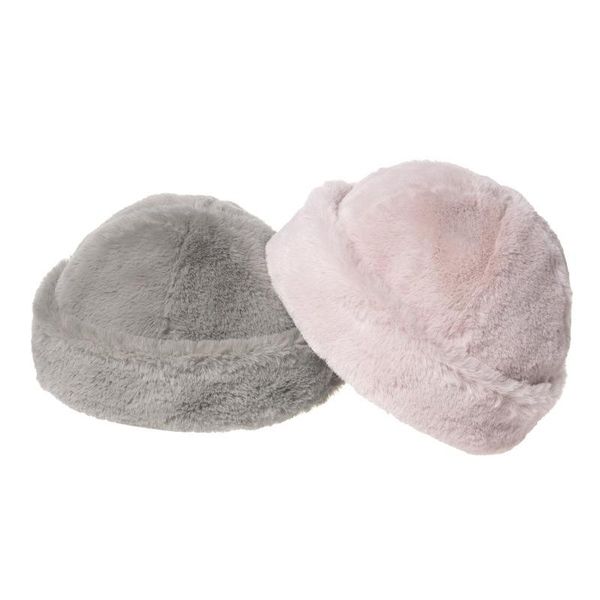 

berets simple women fur hats winter solid color thicken plush soft landlord hat trendy ourdoot warm boina feminino, Blue;gray