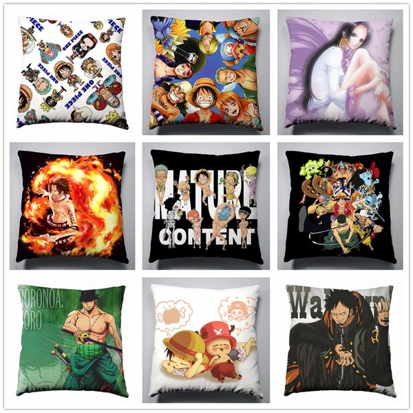 

anime manga one piece 40x40cm pillow case cover seat bedding cushion 013