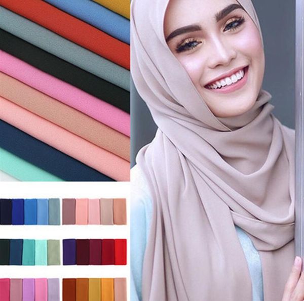 

women chiffon muslim turban full headwrap scarf solid color maxi shawls hood coif headwear breathable scarves covering thin scarf f120201, Red;brown
