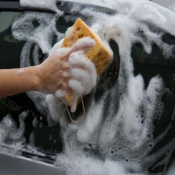 

car wash sponge extra large cleaning honeycomb coral car yellow thick sponge block car supplies wash tools absorbent h jllcmu