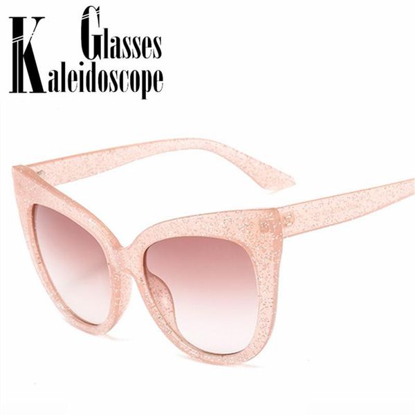 

luxury oversize cat eye sunglasses women retro crystal sun glasses shades female big frames eyeglasses uv400 vintage eyewear, White;black
