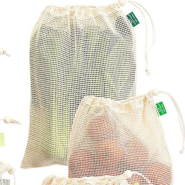 

многоразовая сумка для покупок органические хлопчатобумажные сетки продуктовый магазин сумки овощные фрукты детская игрушка хранения tote па