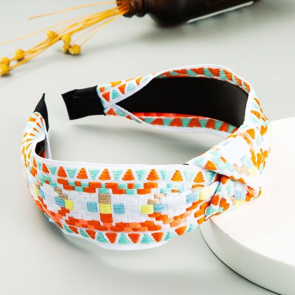 

верхний узел тюрбан поворот волос ретро ретро эластичные волосы обруч голова чешуйский оголовье для женщин печатать головной уборные аксессу, Silver