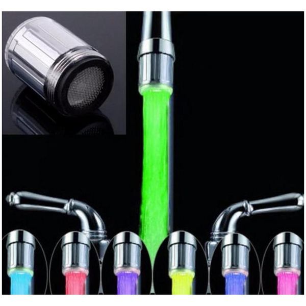 

led water faucet light colorful changing glow shower head kitchen t sqcsjd bdenet