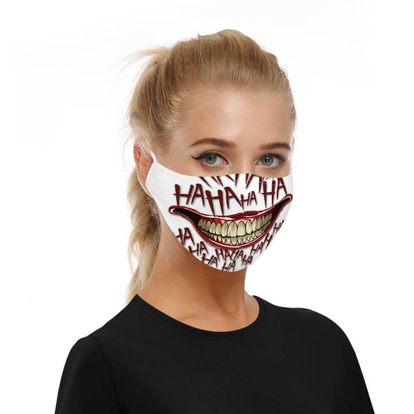 

factory price skull outdoor sports halloween cosplay face masks reusable dust warm windproof cotton party mask