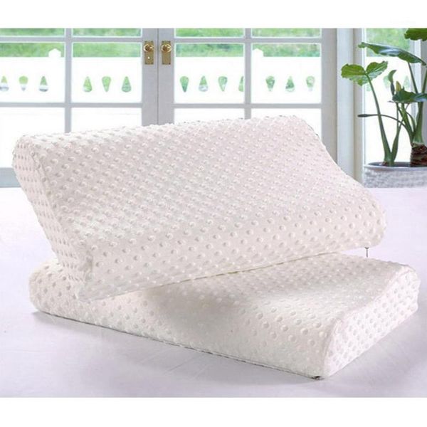 

25 soft wave fiber foam pillow slow rebound memory pillow neck head cervical health care orthopedic for home1