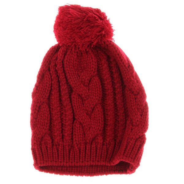 Reine Farbe warme Mützen Hüte für Männer und Frauen 8-Zeichen Twist Big Hair Ball Cap Strickmütze Herren Winter Frühling männliche Wollmütze EEA40