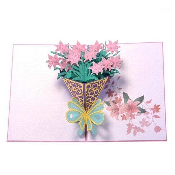 

narcissus greeting cards handmade birthday wedding invitation 3d up card new1
