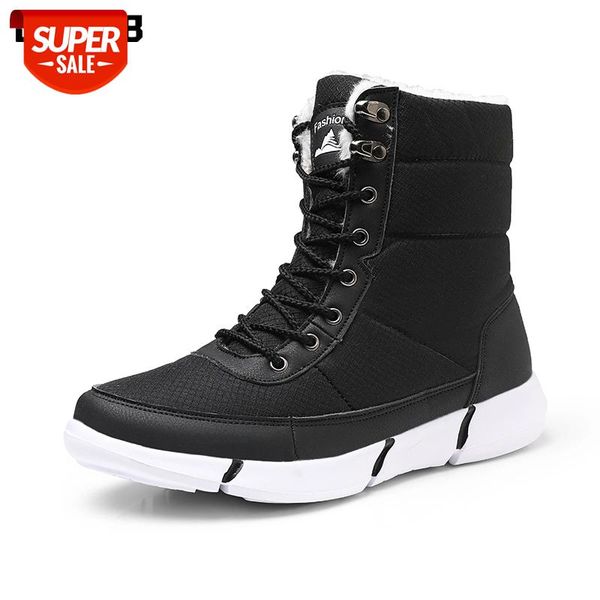 

women boots fur warm winter lace up snow boots fashion brand ladies slim long flats designer luxury women shoes size 36-48 #c95k, Black