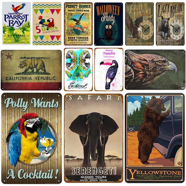 

2021 eagle plaque metal vintage tin sign pin up shabby chic decor metal signs vintage bar decoration metal poster pub plate souvenir vintage