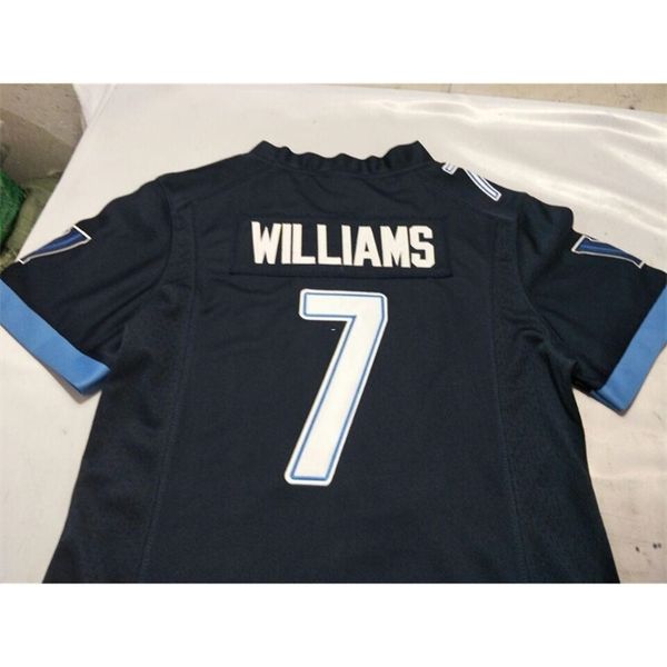 

2604 villanova wildcats julian williams #7 real full embroidery college jersey size s-4xl or custom any name or number jersey, Black