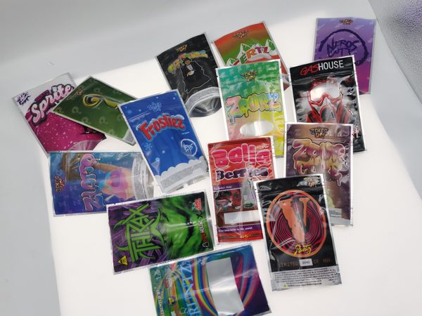 

multi colors smell proof packaging bags open vacuum heat sealing pouches eco-friendly mylar storage bags