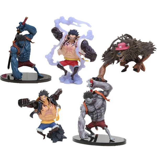 

13cm anime one piece figure nightmare luffy pvc action figure one piece pesadilla luffy collectible model toy figurine doll gift y200421