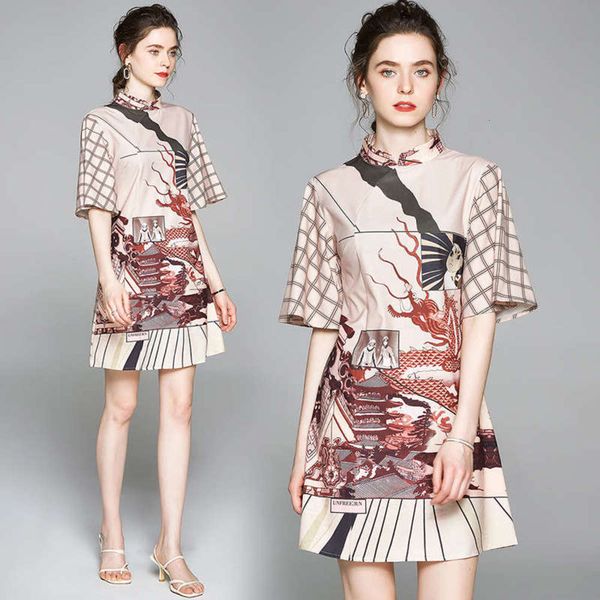 

new chinese style improved cheongsam 5534 dress, Black;gray