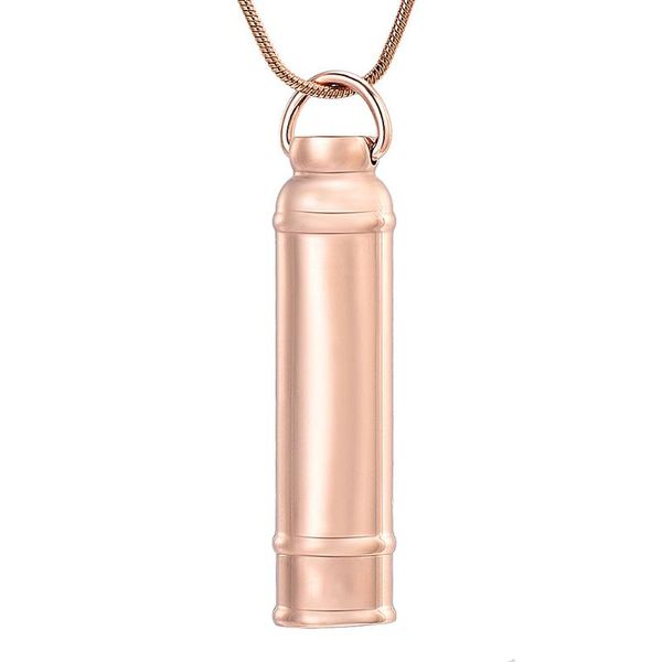 

chains ijd11928 stainless steel cylinder cremation jewelry pendant for ashes urn suitable memorial necklace keepsake, Silver