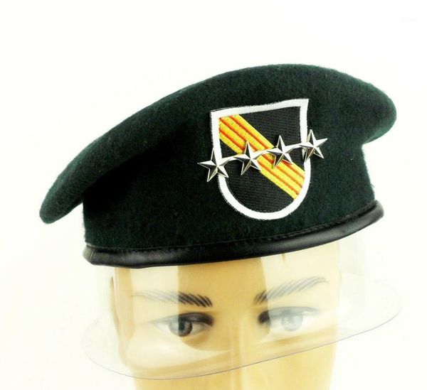 

u.s. special forces green beret us hat beret flash sfg cap badge store1, Blue;gray
