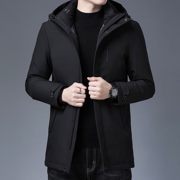 

dongniu 2020 new winter men's 90 white duck down one coat three wear down jacket fashionable warm coat 20612 q1209, Black