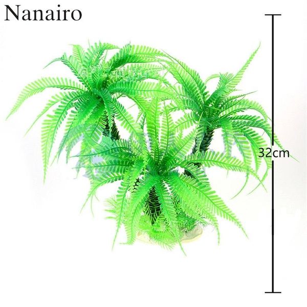 

eco friendly plastic artificial tree aquarium green fake water plants lawn fish tank aquarium plants accessories