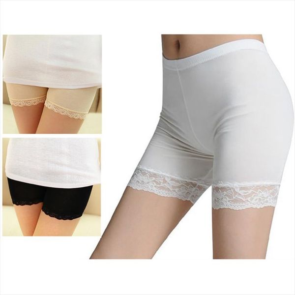 

woman leggings women elastic short leggings under pants bottoming legging lace trimmed womjl0014 drop shipping good quality, Black