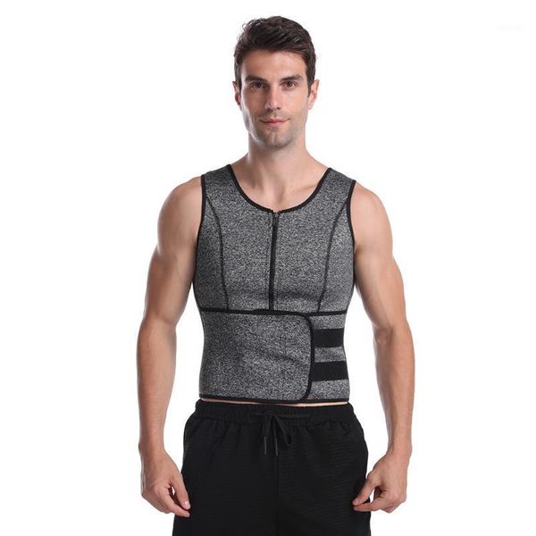 

gym clothing men waist trainer slimming sweat vest body shaper fitness fat burning abdomen shaperwear corset running sportswear workout, White;black
