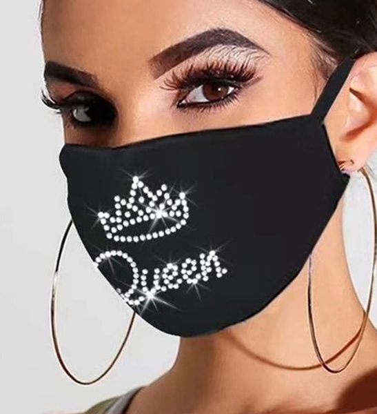 

diamond mesh designer face masks bling mask dust-proof rhinestone mouth mask washable personalized night market facemask