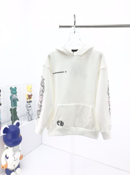 

outlet fashion brand new ch croxin horseshoe cherry print hooded sweater for men and women, Black