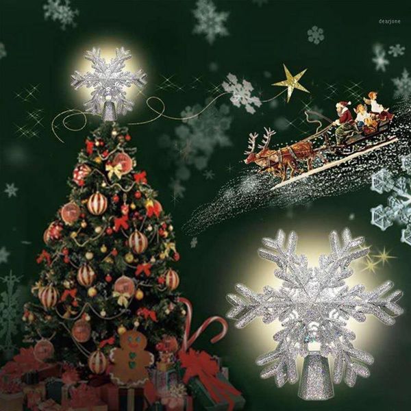 

christmas tree er light dreamy white snowflake projector lamp rotating 3d glitter lighted christmas tree decorations1