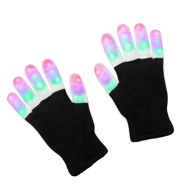

factoryzvnzflash five fingers ghost dance led black bar stage performance colorful rave light finger lighting gloves glo