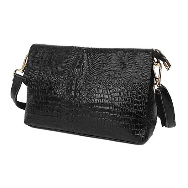 

female bag 2021casual genuine leather crocodile pattern female mini bag cowhide messenger shoulder small square