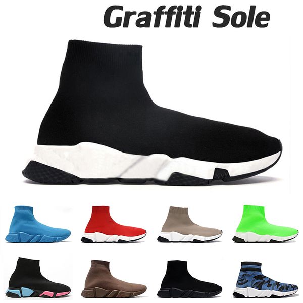 

originals speed sock shoes designer luxury graffiti sole mens womens triple black white Ã©toile trainers flat socks boots casual sneakers