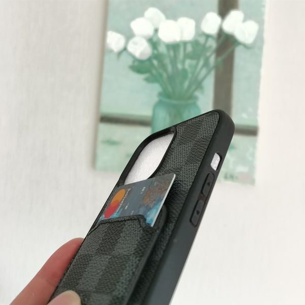 

for iphone 12pro max new fashion designer phone case for iphone 11pro max 8plus xs xr xsmax leather card pocket phone cover