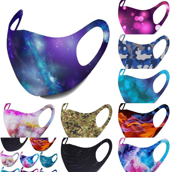 

color cute starry sky masks hanging ear dustproof sponge thin printing cotton mask 10 n3oqo