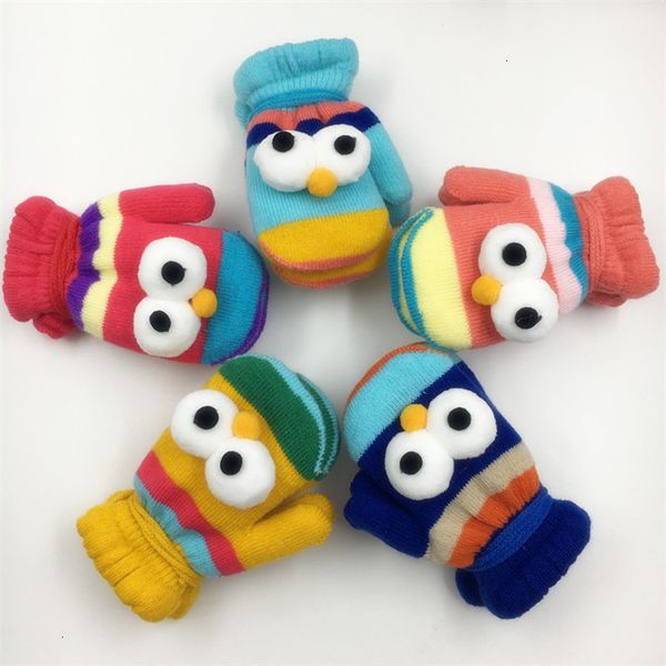 

baby children knitted christmas girls winter boys glove crochet gloves warm mittens