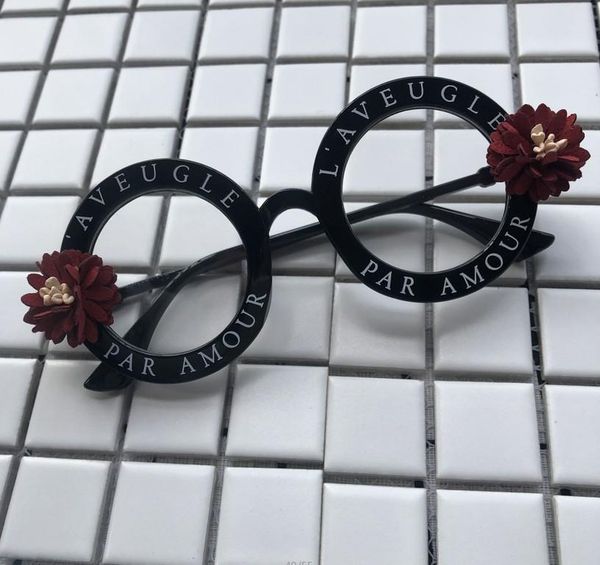 

sunglasses zaolihu handmade flower round women leather daisy design shades small beach eyewear colorful fashion sun glasses, White;black