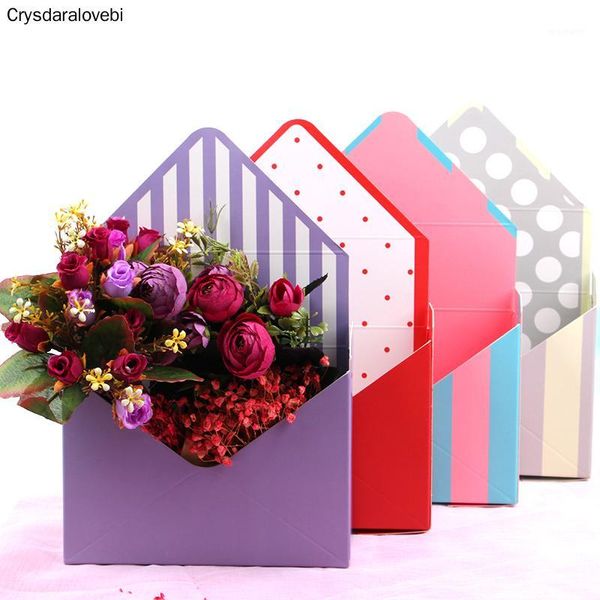 

gift wrap 10pcs 20x7x14.5cm mini envelope type box creative korean flower bouquet floral hand-folded flower1