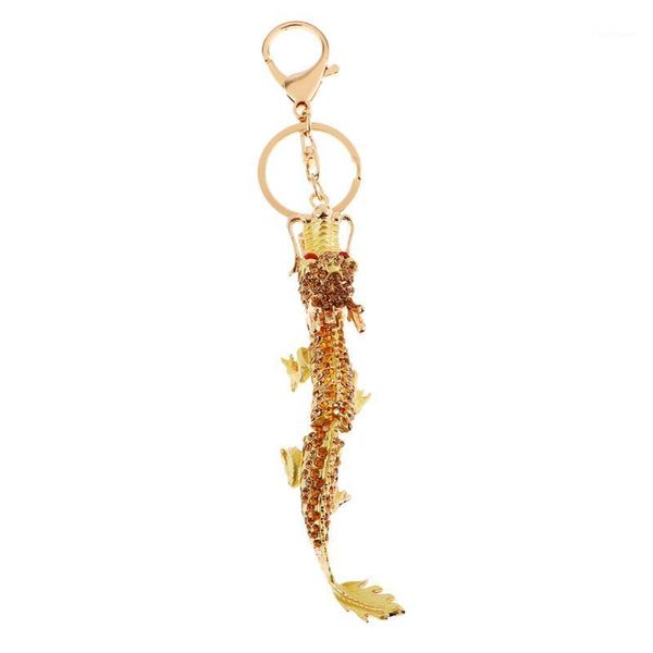 

chinese art style unique crystal charm bag pendant keychain keyrings1, Silver