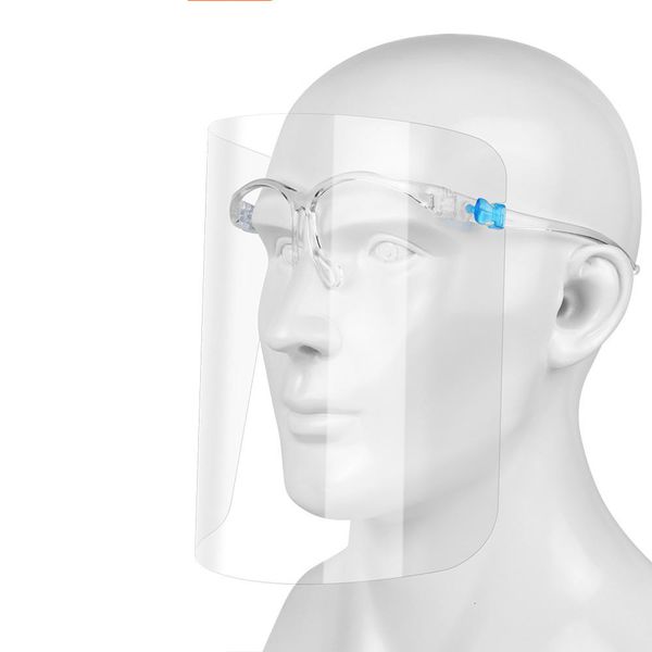 

safety faceshield transparent mask glasses goggle anti-fog layer protect eyes anti-uv premium pet material face shield