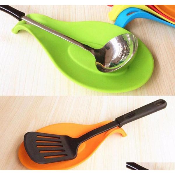 

kitchen spoon rest gadget novelty candy color kitchen tools heat resistant sile put a spoon mat insu jlluzy loveshop01