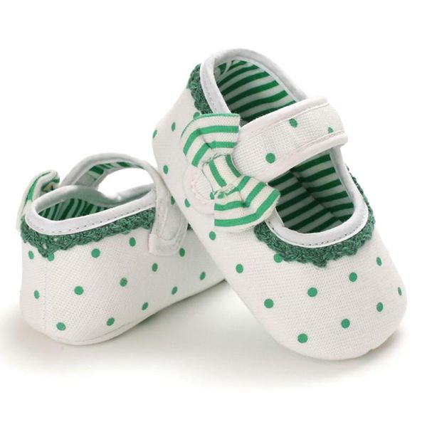 

first walkers baby shoes dot print infant prewalkers toddler soft soled walking anti-slip casual sneakers
