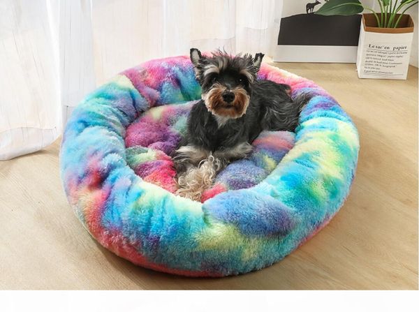 

new cat beds xxl 100cm long plush super soft pet bed kennel dog round cat winter warm sleeping bag puppy cushion mat portable furniture