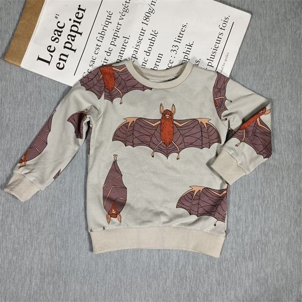 

bobozone bat sweatshirt for kids boys girls autumn lj201216, Black