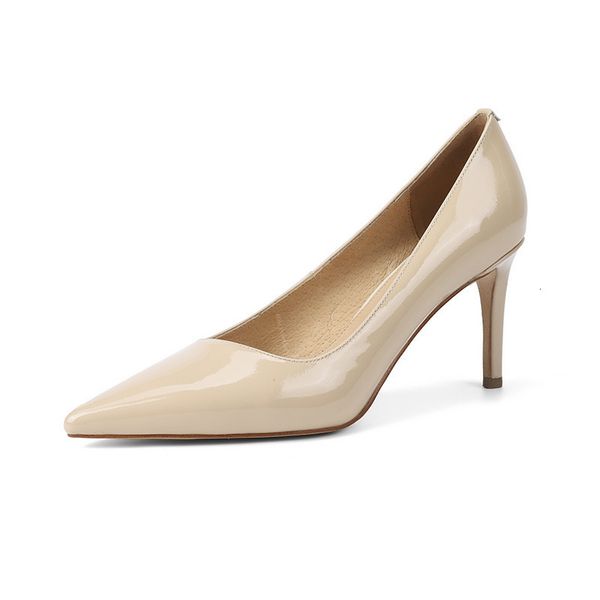 

arrival 2021 new address high-heeled women's elegant shallow party apricot shoes xnp8, Black