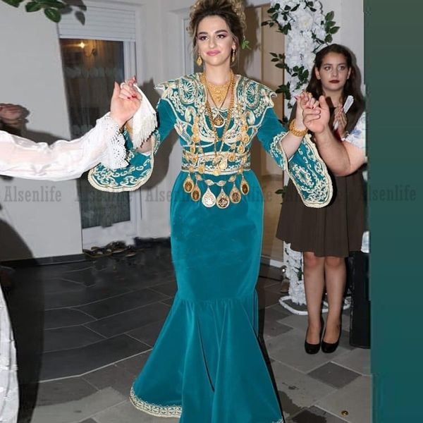 

traditional kosovo albanian blue mermiad evening dresses for women lace applique robe de soiree de mariage prom gowns, Black